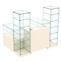 Торговый островок ХИТ ПРОДАЖ №14 (открытый) (2, 43 кв.м), Крем Вайс