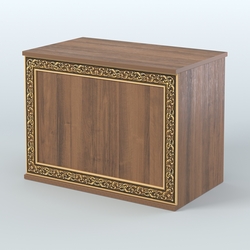 Стол-ресепшен широкий серии БАРОККО №1, Орех