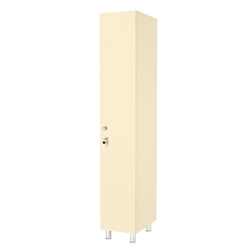 Шкаф для раздевалок СТАНДАРТ-СОЛО №1, Крем Вайс