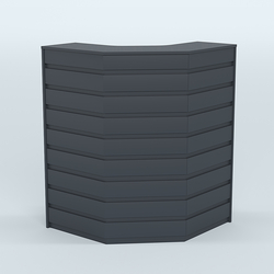 Ресепшен серии ПРАЙМ №3А угловой, Антрацит