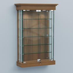 Витрина для музеев "Коллекция" настенная №1-5А-РЕГ, Орех