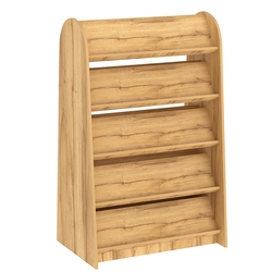 Стеллаж под книги №9 островной, низкий., Дуб Золотистый