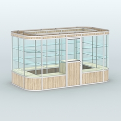 Павильон из профиля островной №4а, Дуб Сонома