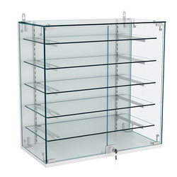 Витрина настенная НЕО №1-2 с пятью полками, Серый