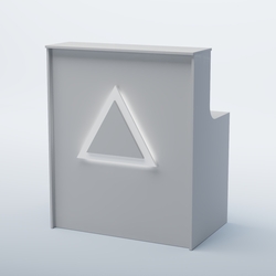 Ресепшен прямоугольный ТРЕУГОЛЬНИК №1, Серый