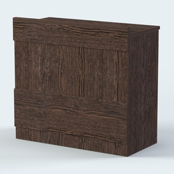 Стол - верстак с ящиками и дверью №1, Дуб Венге