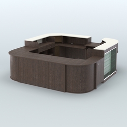 Островной павильон Чай и Кофе с собой №3, Дуб Венге + Белый