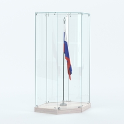 Витрина для знамени №1, Ясень Анкор светлый - U31104