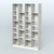Стеллаж из ДСП серии ЛОФТ №11-2 с полками ДСП Метрополитан Грей + Белый
