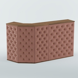 Ресепшен БАРОН №5 (карета золото), Орех + 03 Mika