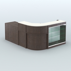 Угловой павильон Чай и Кофе с собой №1, Дуб Венге + Белый