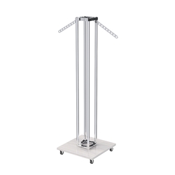 Торговое вешало для одежды с кронштейнами-лезвиями СТРЕЛА №8-10-О-ЛНХ, Ясень Анкор светлый - U31104