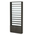 Стеллаж из ДСП с 10-ю полками 200x900 мм серии LEVEL-10 №10-1 (З/C - СТЕКЛО) Черный