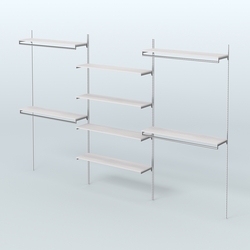 Neo Fix №5(С) с выносными поручнями и полками из ДСП (3600 мм), Ясень Анкор светлый