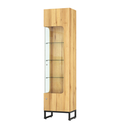 Витрина Монти №4-С левая, Дуб Золотистый