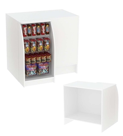 Торговый кассовый прилавок импульсных покупок с экономпанелью Импульс №1-2-450, Белый