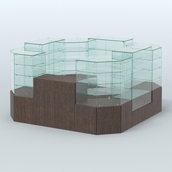 Павильон ИСТРА в центр зала №5а (закрытый) (6, 05 кв.м), Дуб Венге