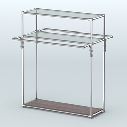 Островная торговая система ХРОМ 1200 мм №8, Ясень Анкор темный