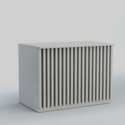 Ресепшен - стол широкий серии ВЕРТИКАЛЬ №8, Серый