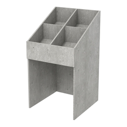 Корзина для распродаж из ДСП наклонная, Метрополитан Грей