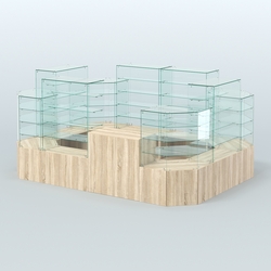 Павильон ИСТРА в центр зала №3 (открытый) (8, 26 кв.м), Дуб сонома