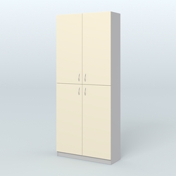 Аптечный широкий стеллаж под резину №1, Серый + Крем Вайс