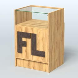 Прилавок "Фаберлинк" №2-600, Дуб Золотистый + Дуб Венге