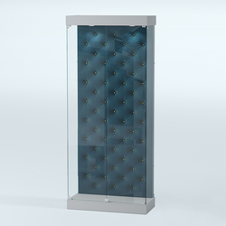 Витрина под знамя №1Б-900 (задняя стенка бархат каретка), Серый