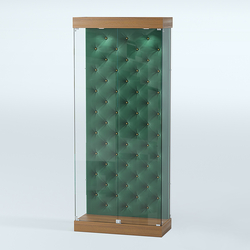 Витрина под знамя №1Б-900 (задняя стенка бархат каретка), Орех