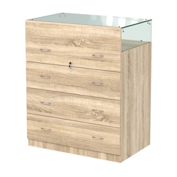 Истра прилавок ювелирный №1 (560мм), Дуб сонома