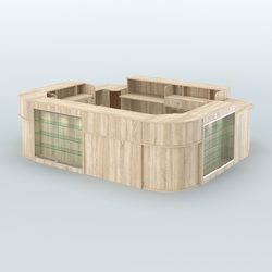 Островной павильон Чай и Кофе с собой №5, Дуб Сонома