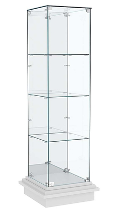 Витрина на подиуме ЗИККУРАТ №3, Серый