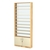 Стеллаж из ДСП с 10-ю полками 200x900 мм серии LEVEL-10 №10-1 (З/C - СТЕКЛО) Дуб Золотистый и Крем Вайс