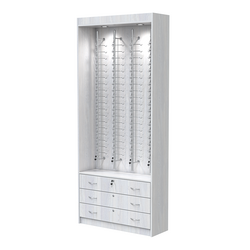 Витрина для очков №12 из ДСП (закрытый доступ), Ясень Анкор светлый