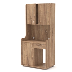 Офисная мини-кухня ЭЛЕГИЯ №5, Дуб Канзас коричневый