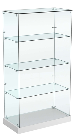 Витрина Хит продаж №6 (открытая, задняя стенка - стекло), Серый