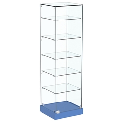Витрина Хит продаж №501 (закрытая, задняя стенка - стекло), Делфт голубой U525 ST9