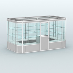 Павильон из профиля островной №3а, Серый