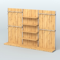 Система ЭЛЕГАНТ №3 пристенная с ДСП (3600 мм), Дуб Золотистый