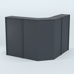 Ресепшен Г-образный серии ПРАЙМ №4, Антрацит