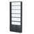 Стеллаж из ДСП с 5-ю полками 200x900 мм серии LEVEL-5 №10-1 (З/C - СТЕКЛО) Антрацит