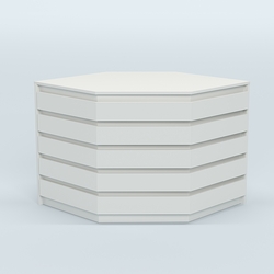 Стол-ресепшен серии ПРАЙМ №3А угловой, Белый