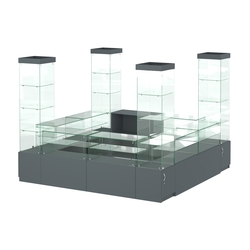 Павильон ИСТРА островной №1а (7, 29 кв.м), Темно-Серый