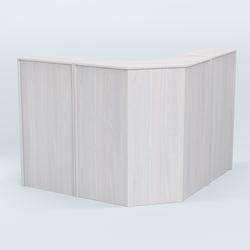 Ресепшен Г-образный серии ПРАЙМ №4, Ясень Анкор светлый