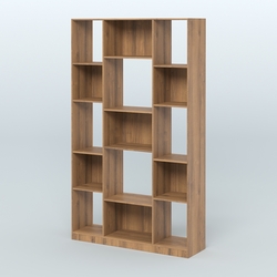 Стеллаж из ДСП серии ЛОФТ №12-1, Орех