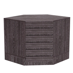 Торговый стол-прилавок внутренний с фасадными панелями №15Э, Ясень Анкор темный - U31105