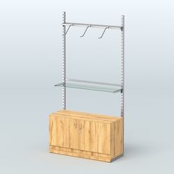 Система ЭЛЕГАНТ №6 без ДСП с тумбой T22 (1200 мм), Дуб Золотистый