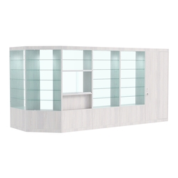 Павильон №9 из ДСП (6, 58 кв. м), Ясень Анкор светлый