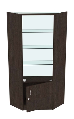 Торговый угловой прилавок СЭСП №11 (закрытый - с дверцами), Дуб Венге