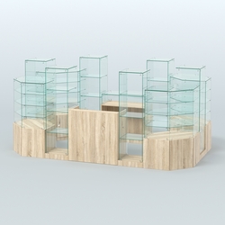 Павильон ИСТРА в центр зала №9 (открытый) (6, 8 кв.м), Дуб Сонома